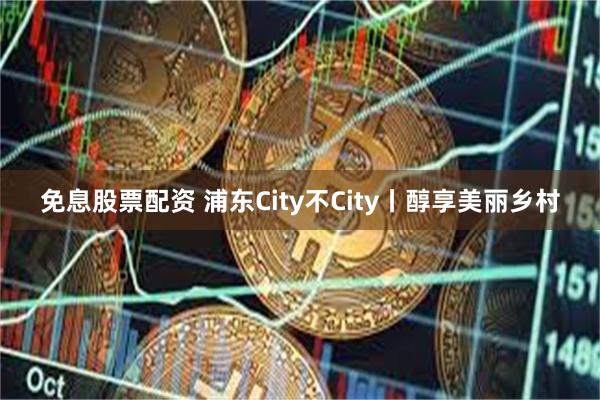 免息股票配资 浦东City不City丨醇享美丽乡村